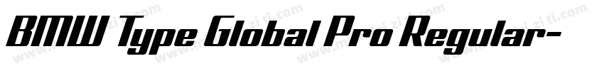 BMW Type Global Pro Regular字体转换